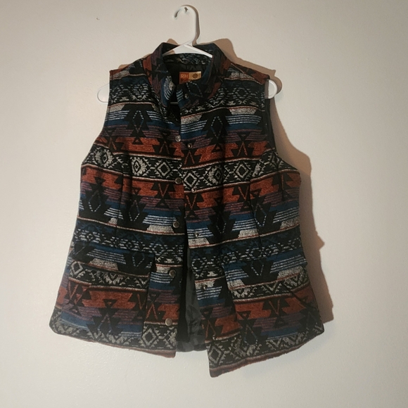 Women's Aztec RuffHewn Size M Jacket Vest - Picture 7 of 7